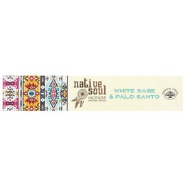 Green Tree Native Soul White Sage & Palo Santo Incense Sticks (12 pack of 15gms)