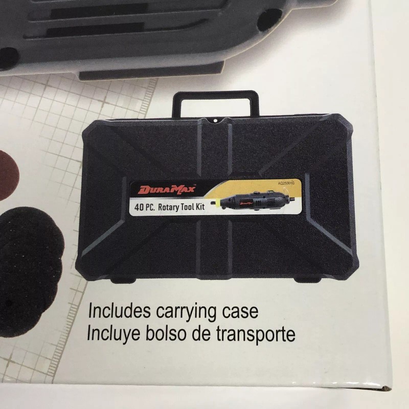 DuraMax Variable Speed Rotary Tool Kit 40 Pieces AQ25001G New