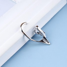 Aneneiceera Punk Elf Ear Cuff Earrings Silver Elves Cuff Clip Earrings Vintage Elf Cuff Wrap Earrings Elven Ear Wrap Earrings Gothic Non Pierced Earrings Jewelry for Women and Girls (Right)