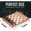 Chess Armory Wooden Chess Set 15 Inch - Classic Handcrafted