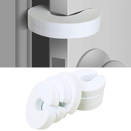 6pcs Baby Door Stopper White Foam Door Finger Guards Jammer for Child Safety Finger Protection
