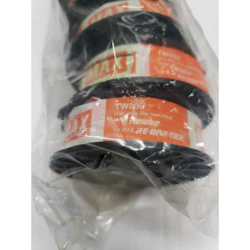 Max TW898 21ga PK10 rolls Max Rebar Tier - Black