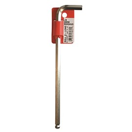 BONDHUS JB8MM No.17072 Hex Ball Point L-Wrench Extra Long 0.3 inches (8 mm) Short Hand: 1.7 inches (44 mm), Long Hand: 8.1 inches (205 mm), Plated