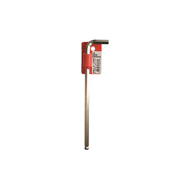 BONDHUS JB8MM No.17072 Hex Ball Point L-Wrench Extra Long 0.3