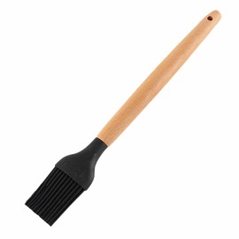 Brush with Bamboo - for Baking and Grilling - Removable Head & Heat Resistant up to 200°