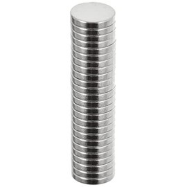 Magnet Expert 6mm dia x 1mm thick N42 Neodymium Magnet - 0.35kg Pull (Pack of 25)