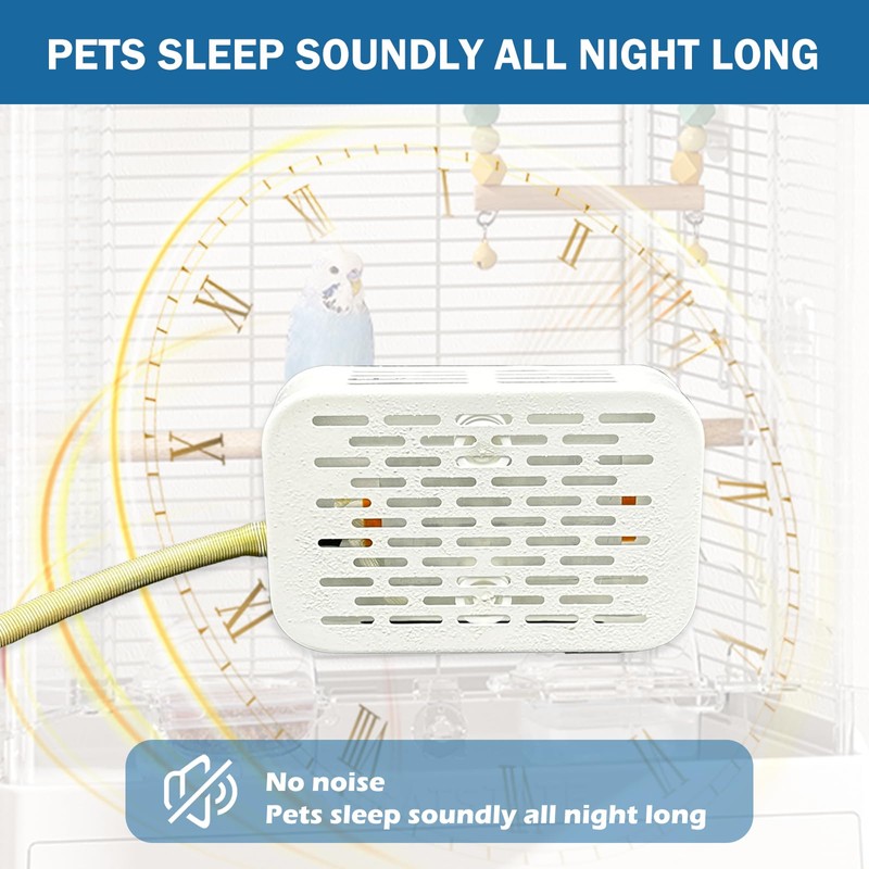WEIYOONS Bird Heater Warmer for Cage, Bird Heat Lamp with