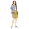 Butterick Misses' Button Front Shirt, Wide Leg Pants and Shorts