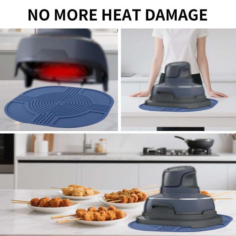 Air Fryer Trivets Compatible with Ninja Crispi Crispy, Silicone Heat-Resistant