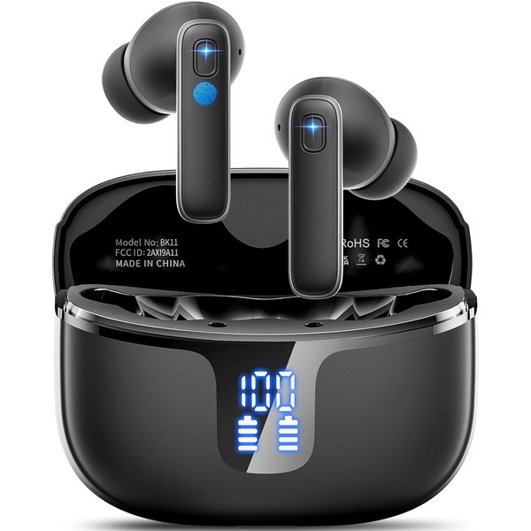 True Wireless Bluetooth 5.3 HiFi Stereo Earbuds, 5 Modes, Sports