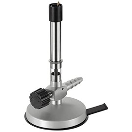 neoLab Bunsen Burner 1-1175, DIN 30665, for Propane Gas, Air Regulated, Needle Valve and Economy Flame