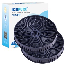 ICEPURE 2 x Carbon Filter Activated Carbon Filter Replacement for Various Cooker Hood from Elica CFC0140343, CFC0038668 AEG 4055171138 4055217501 Bauknecht Whirlpool 48400008824