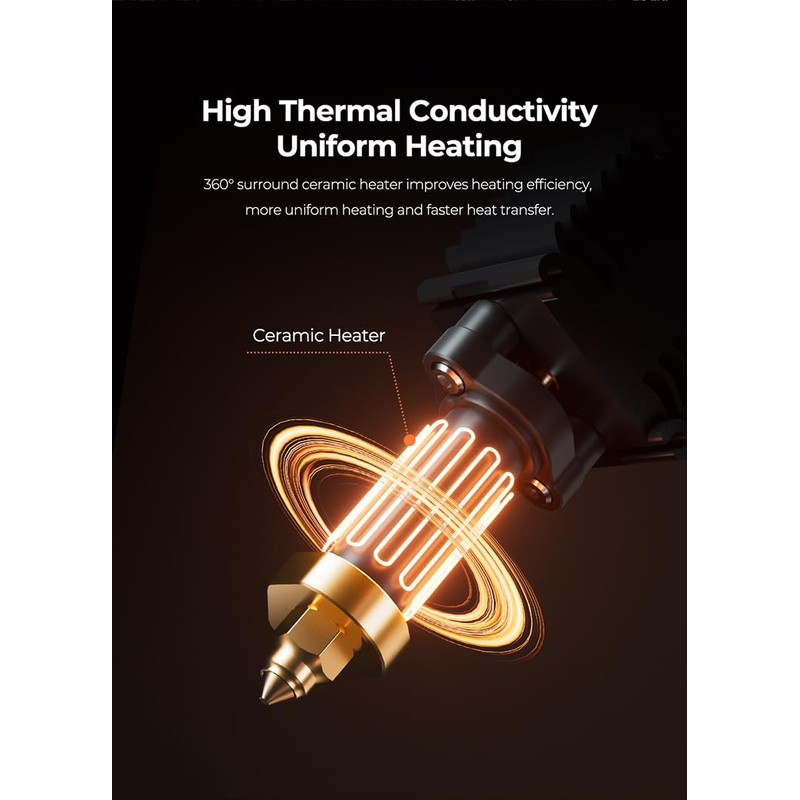 Creality Ender-5 Max Ceramic Heating Block Kit, High Thermal Conductivity,