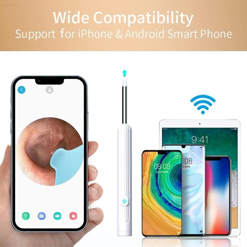 Smart Visual Ear Cleaner with Camera Ear Sticks USB C