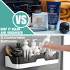 Havenry 2-Piece Shower Caddy - Plastic Bathroom Organiser/Shower Shelf -
