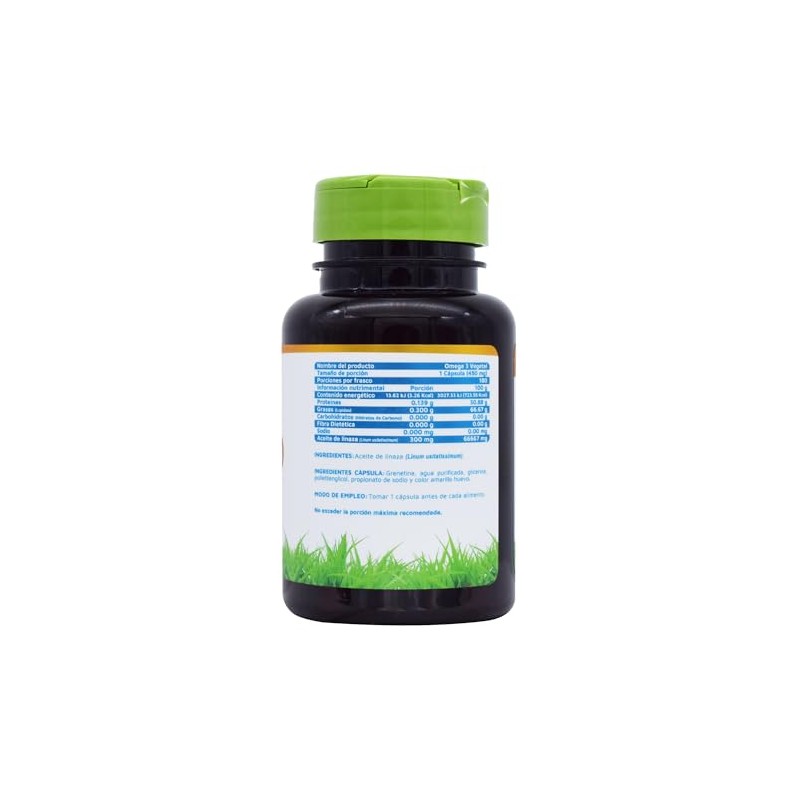 Vidanat Aceite de Linaza 180 Cápsulas – Omega 3 Vegetal