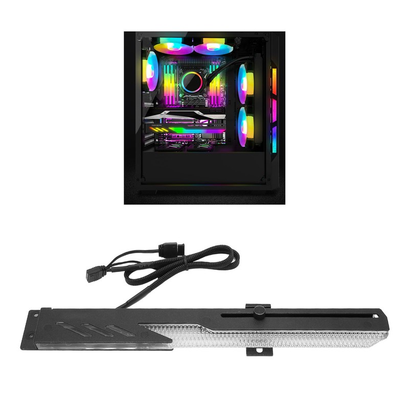 GPU Support Bracket ARGB 3Pin 4Pin Sliding Adjustable Easy Installation