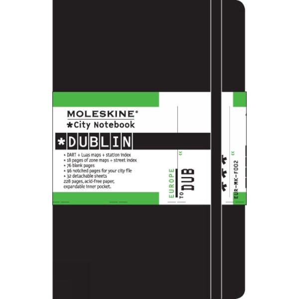 Moleskine City Notebook Dublin Pocket Hard Cover Black