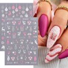 12 Sheets Christmas Nail Stickers 5D Stereoscopic Snowflake Nail Art