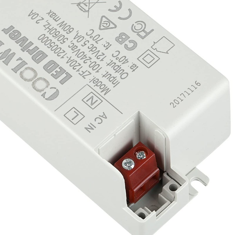 COOLWEST Transformer Driver Power Supply 60W 12V for LED Strip