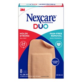 Nexcare™ Duo Bandages DSA-8-CA, Knee and Elbow, 8/pack