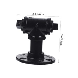 COHEALI 1pc Vintage Industrial Iron Art Handle for Cabinets American Style Water Pipe Design Durable Household Furniture Accessory for Wardrobes and Kitchen Cabinets