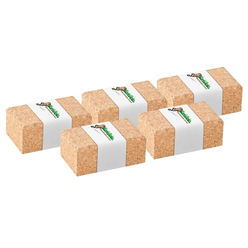 5 x cork sanding blocks with rounded edges, 10 x