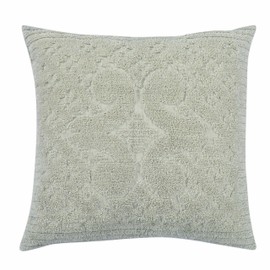 Better Trends Ashton – Luxurious 100% Cotton Tufted Euro Sham in Medallion Design, Super Soft & Lightweight, 26” x 26”, Sage