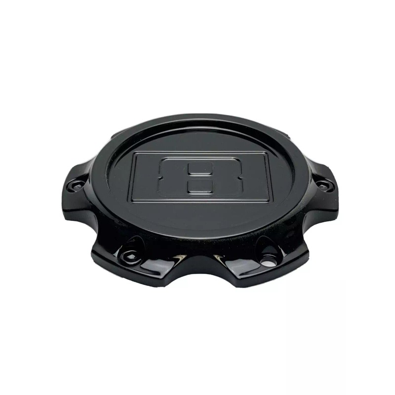 Level 8 Gloss Black Wheel Center Cap W/Screws 6501L122 S1905-02