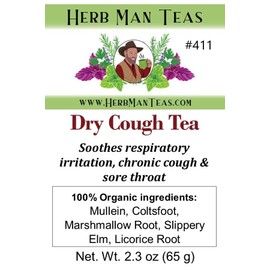 HERB MAN TEAS COUGH TEA - A natural lung tonic for dry respiratory conditions & sore throat