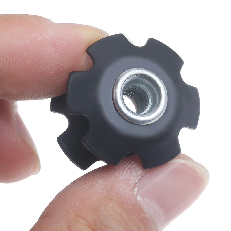 MUXSAM Bicycle Fork Star Nut Set,Blue Bike Headset Star Nut,Bike