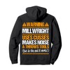 Millwright Industrial Mechanic Throws Tools Millwright Pullover Hoodie