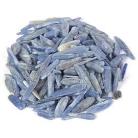 100 Grams Small Kyanite Long Tumbled Chips Polished Crushed Stone Crystal Healing Embellishments