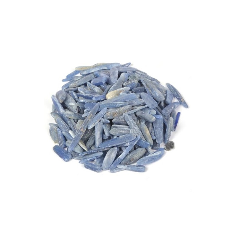 100 Grams Small Kyanite Long Tumbled Chips Polished Crushed Stone