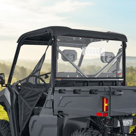 KEMIMOTO Sliding Vented Rear Window Compatible with CFMOTO UFORCE 600 2021-2025, Sun Protection & UV-Proof Clear Rear Windshield with Pre-installed Rubber Strips Accessories (Not Fit 800XL)