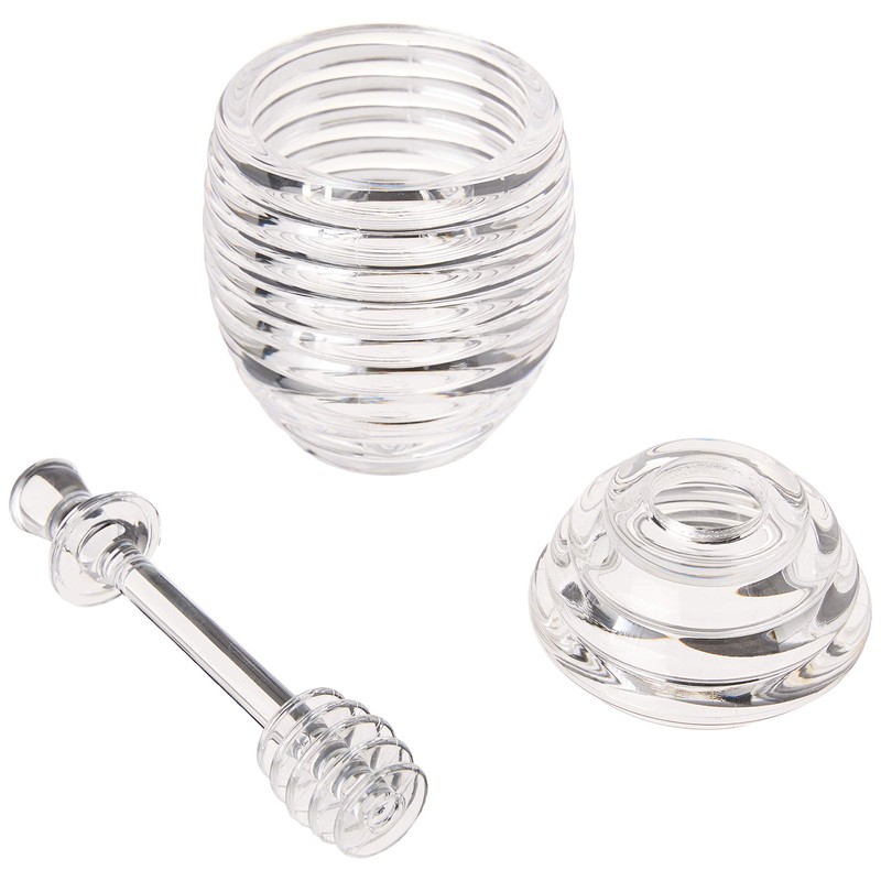 Fox Run Jar and Dipper Honey, 3.5 x 3.5 x