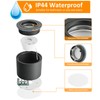 Gleonlux LED Surface-Mounted Spotlight, IP44, Black, Dimmable, Surface-Mounted Spotlights, Flat,