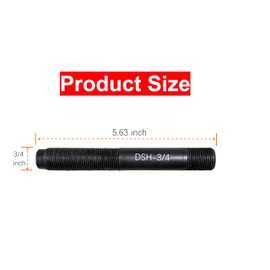 DSH-3/4 Hydraulic Draw Stud Replacement for Greenlee, Draw Stud Tool for 3/4" Conduit, for Use with 3/4" - 2" Slug-Busters and Standard Round Knockouts