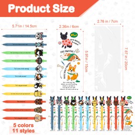 25 Set Back to School Gifts Dog Ballpoint Pens Bulk Inspirational Puppy Party Favor Thank You Pens Funny Bookmark for Vet Tech Student Veterinary Employee Appreciation Coworker Teacher Office Supplies