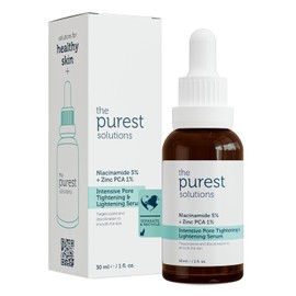 The Purest Solutions Niacinamide Serum Face with 5% Niacinamide & Zinc PCA - Serum Against Enlarged Pores, for Radiant Skin and Even Complexion - Vegan (30 ml)