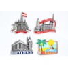 Athens (Greece) - 3D Metal Fridge Magnet for Kitchen Refrigerator