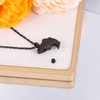 Black Fish Urn Necklace for Ashes for Men In Loving