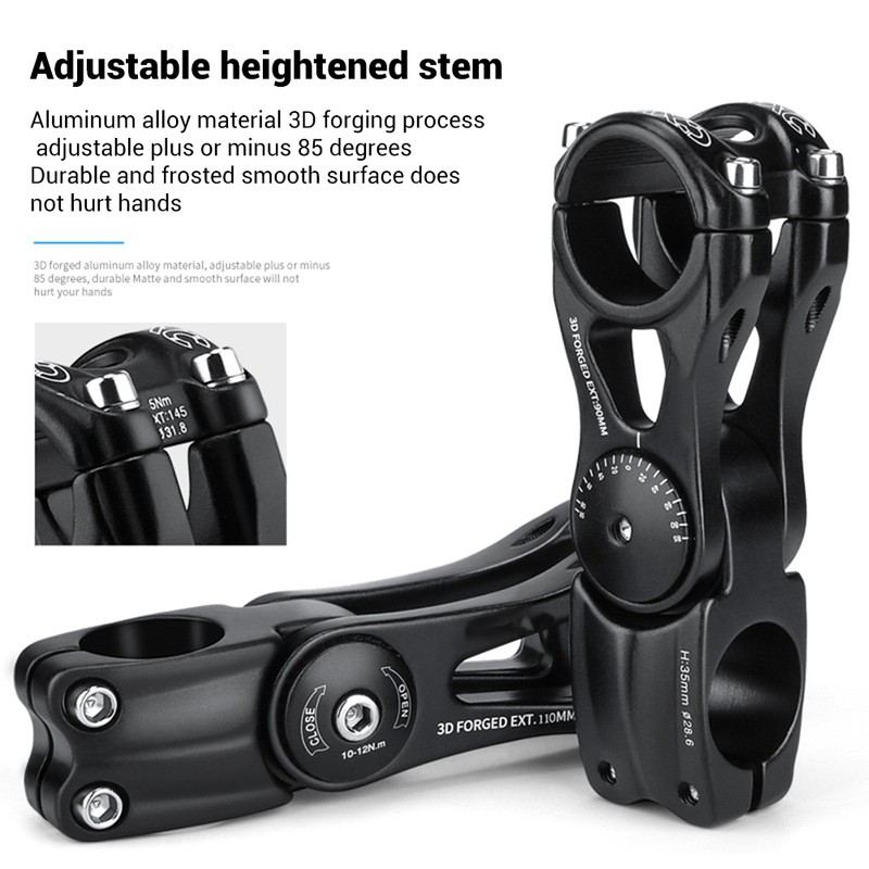 Stem Handlebar Stem Bike Fork Stem Adjustable ± 85° Handlebar