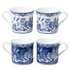 Grace Teaware Blue Willow Bone China Coffee Tea Mugs 10-Ounce