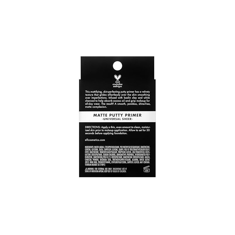 e.l.f. Cosmetics E.l.f Matte Putty Primer, Oil-free Formula, 20ml .,