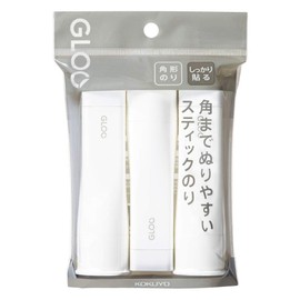 Kokuyo Stick Glue GLOO, Strong Hold, M Size, 3 Pieces, TA-G302-3P