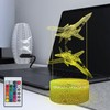 Masshomi 3D Visual Desk Lamp 16 Color Change Touch Base