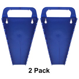 JSP Manufacturing Plastic Portable Gripper 10-Tool Wrench Organizer Tray (2, Blue)