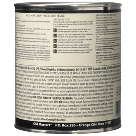 Old Masters 3590 Polyurethane Oil-Based Finish Satin, 1 Quart