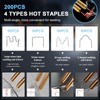 Portable Mini Plastic Welder with 200 Nails Hot Stapler Welding